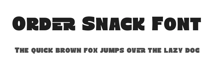 Order Snack Font by timelesstype.co — Display Font