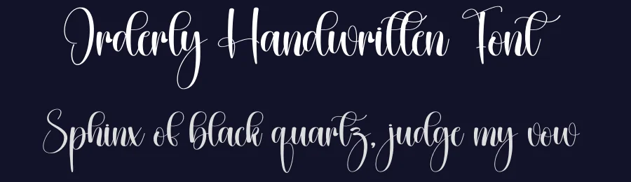 Orderly Handwritten Font by creativeletter — Script Handwritten Font — thumbnail 2