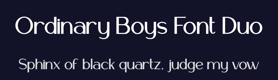 Ordinary Boys Font Duo by PutraCetol Studio — Sans Serif Font — thumbnail 2