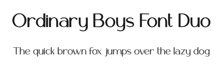 Ordinary Boys Font Duo by PutraCetol Studio — Sans Serif Font