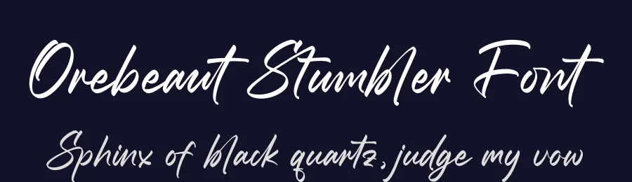 Orebeaut Stumbler Font by letterenastudios — Script Handwritten Font — thumbnail 2