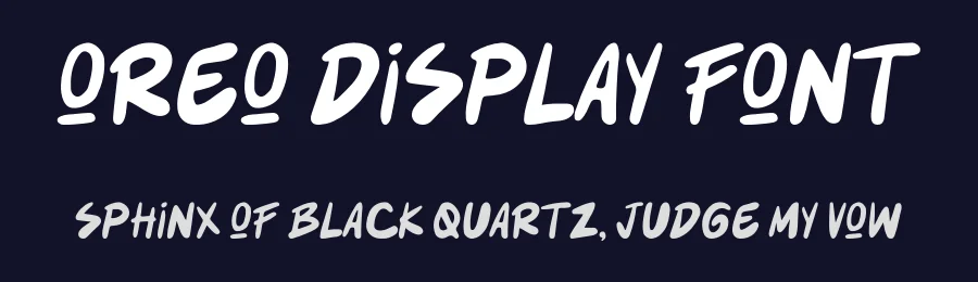 Oreo Display Font by fajarrusalem — Decorative Font — thumbnail 2