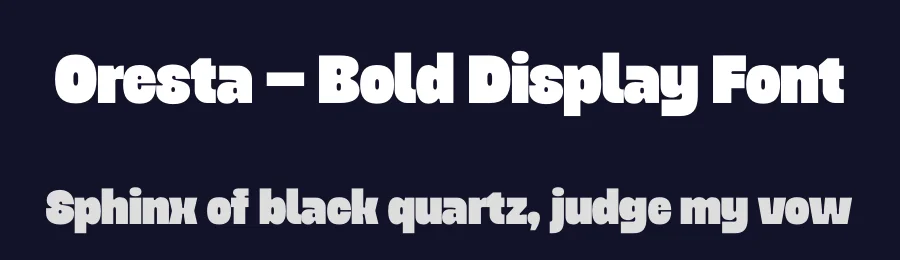 Oresta – Bold Display Font by limitype — Display Font — thumbnail 2