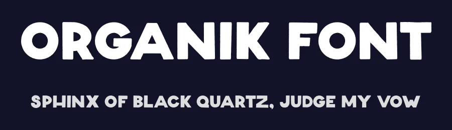 Organik Font by Ethan Schreiber — Sans Serif Font — thumbnail 2