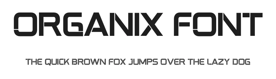 Organix Font by MasyafiStudio — Display Font