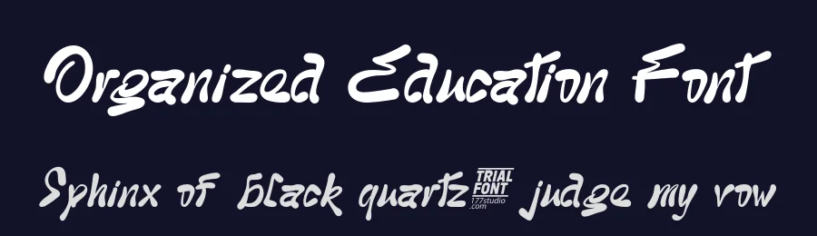 Organized Education Font by 177Studio — Script Handwritten Font — thumbnail 2