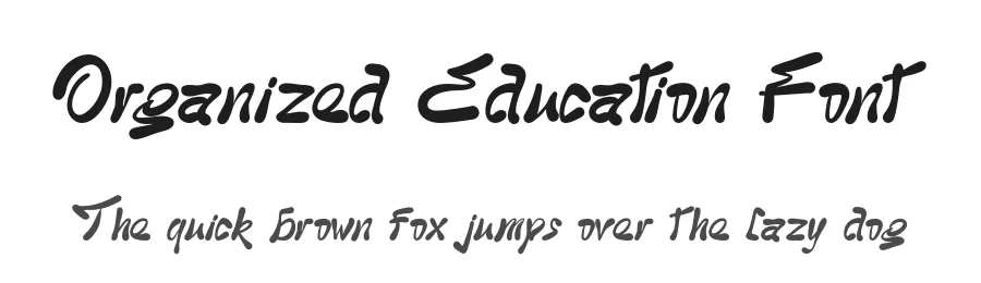 Organized Education Font by 177Studio — Script Handwritten Font