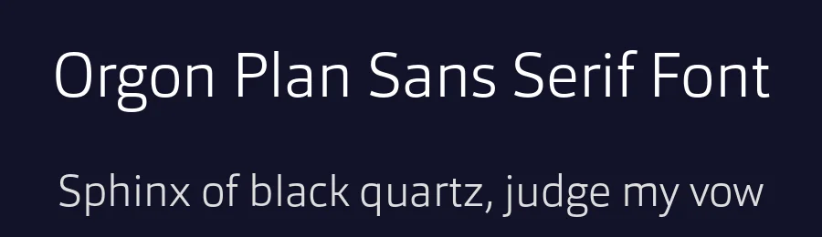Orgon Plan Sans Serif Font by Hoftype — Sans Serif Font — thumbnail 2