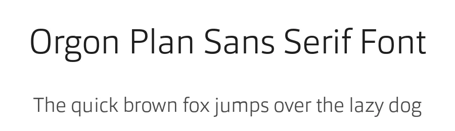 Orgon Plan Sans Serif Font by Hoftype β Sans Serif Font