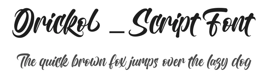 Orickol – Script Font by [email protected] — Script Handwritten Font