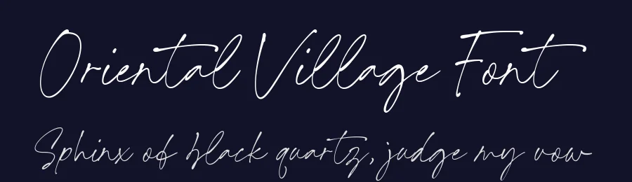 Oriental Village Font by Timur type — Script Handwritten Font — thumbnail 2