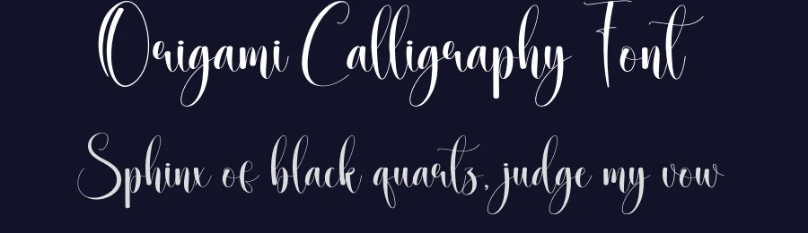 Origami Calligraphy Font by creativeletter — Script Handwritten Font — thumbnail 2