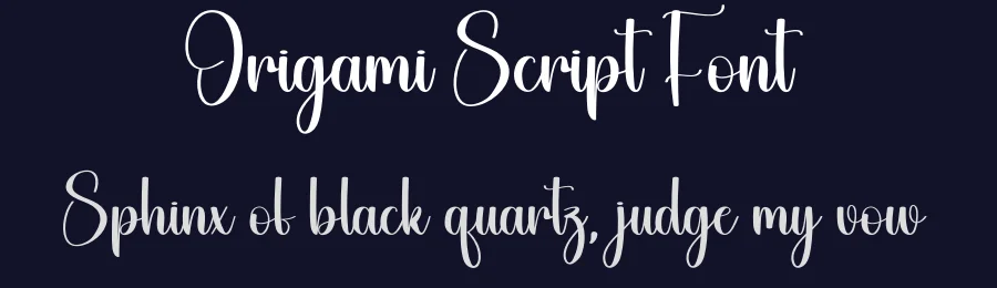 Origami Script Font by creativeletter — Script Handwritten Font — thumbnail 2