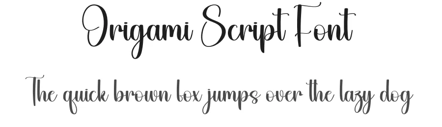 Origami Script Font by creativeletter — Script Handwritten Font