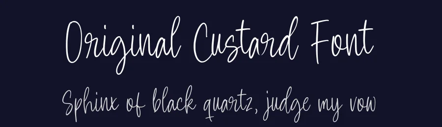 Original Custard Font by balpirick — Script Handwritten Font — thumbnail 2