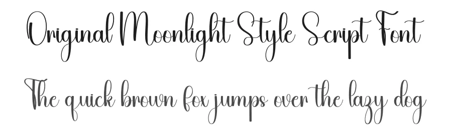 Original Moonlight Style Script Font by freshtypeink — Script Handwritten Font