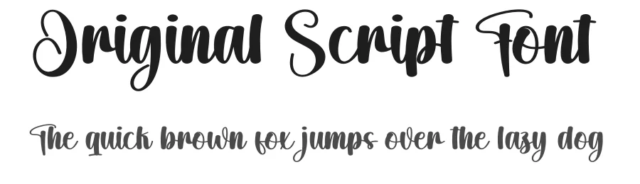 Original Script Font by creativeletter — Script Handwritten Font