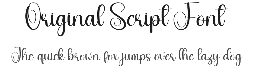 Original Script Font by andikastudio — Script Handwritten Font