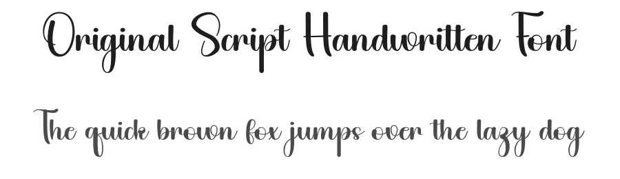 Original Script Handwritten Font by inermediaSTUDIO — Script Handwritten Font