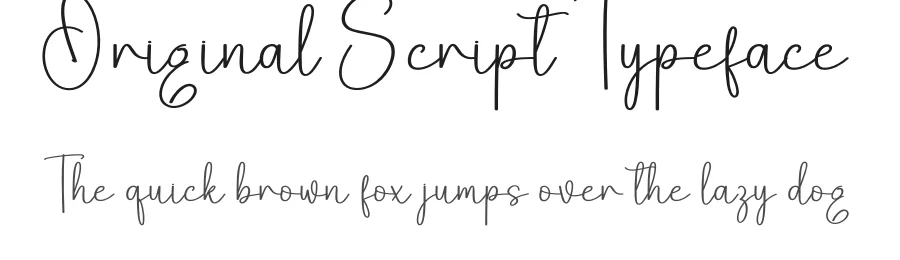 Original Script Typeface by creativeletter — Script Handwritten Font