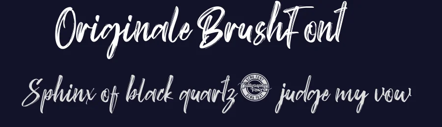 Originale Brush Font by CalligraphyFonts.net — Script Handwritten Font — thumbnail 2