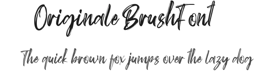 Originale Brush Font by CalligraphyFonts.net — Script Handwritten Font
