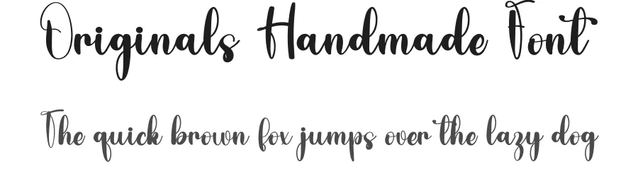 Originals Handmade Font by freshtypeink — Script Handwritten Font