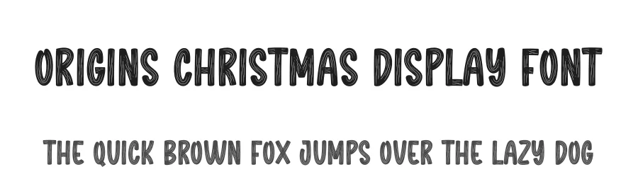 Origins Christmas Display Font by creativeletter — Script Handwritten Font
