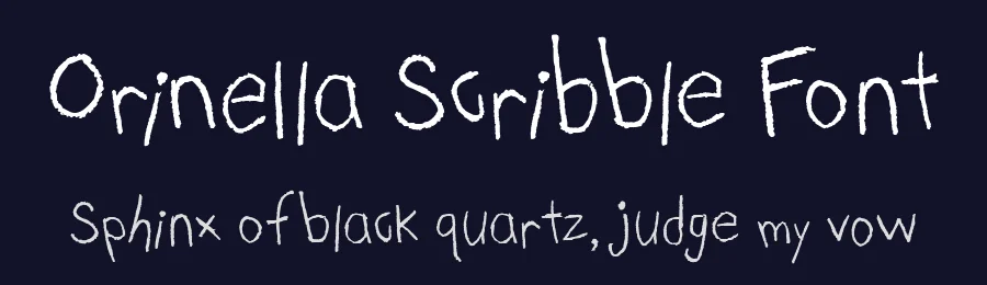 Orinella Scribble Font by Letterhanna Studio — Decorative Font — thumbnail 2