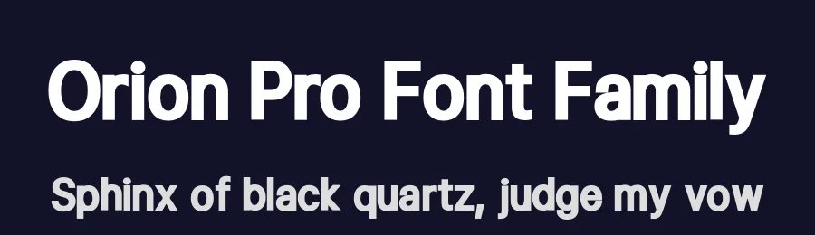 Orion Pro Font Family by Designova — Sans Serif Font — thumbnail 2