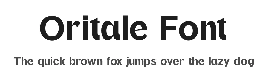 Oritale Font by timelesstype.co — Display Font