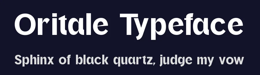 Oritale Typeface by timelesstype.co — Display Font — thumbnail 2