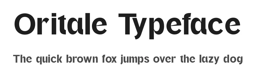 Oritale Typeface by timelesstype.co — Display Font