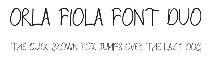 Orla Fiola Font Duo by edricstudio — Script Handwritten Font