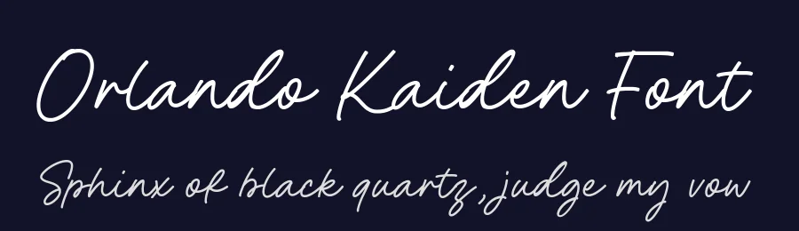 Orlando Kaiden Font by Timur type — Script Handwritten Font — thumbnail 2