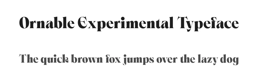 Ornable Experimental Typeface by Casloop Studio — Decorative Font