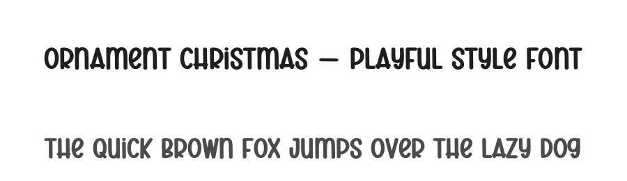 Ornament Christmas – Playful Style Font by creativeletter — Display Font