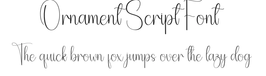 Ornament Script Font by andikastudio — Script Handwritten Font