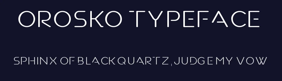Orosko Typeface by AsbeenDesign — Sans Serif Font — thumbnail 2