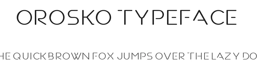 Orosko Typeface by AsbeenDesign — Sans Serif Font