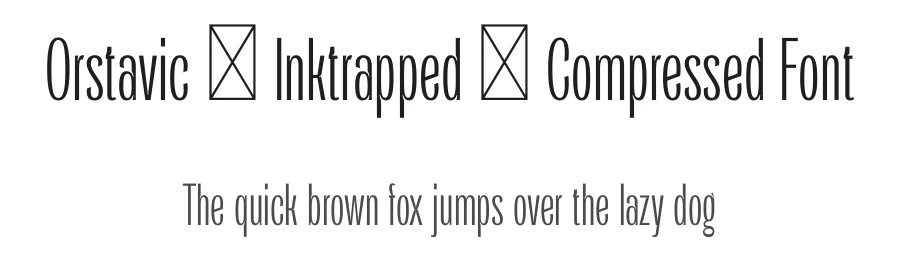 Orstavic – Inktrapped & Compressed Font by Zafara — Decorative Font