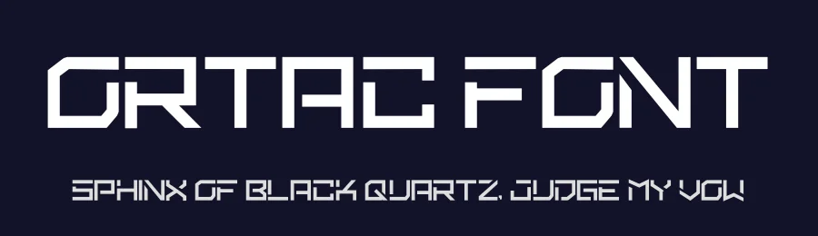 Ortac Font by hayoyuka8 — Display Font — thumbnail 2