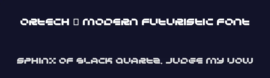 Ortech – Modern Futuristic Font by MasyafiStudio — Display Font — thumbnail 2