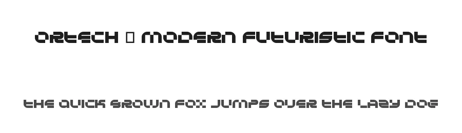 Ortech – Modern Futuristic Font by MasyafiStudio — Display Font
