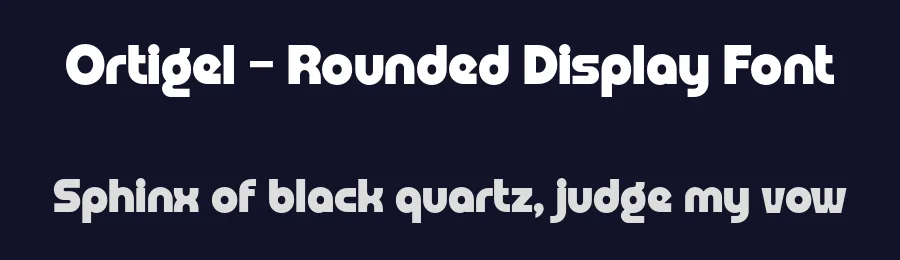 Ortigel – Rounded Display Font by roomspace.cl — Display Font — thumbnail 2