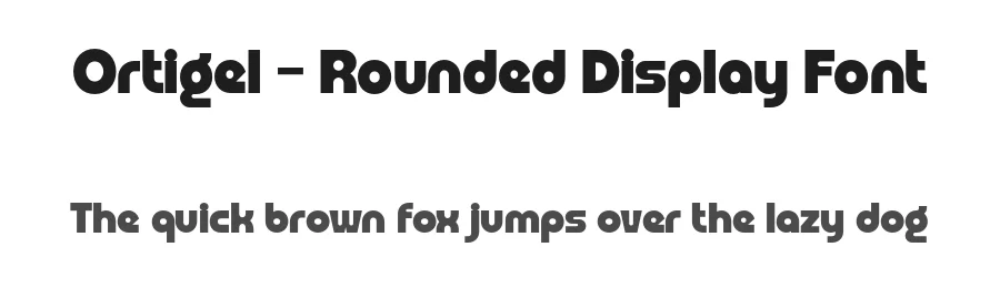 Ortigel – Rounded Display Font by roomspace.cl — Display Font