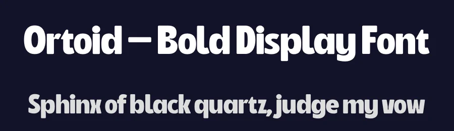 Ortoid – Bold Display Font by limitype — Display Font — thumbnail 2