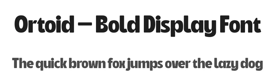 Ortoid – Bold Display Font by limitype — Display Font