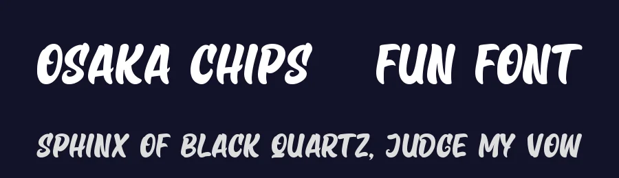 Osaka Chips – Fun Font by ErgibiStudio — Script Handwritten Font — thumbnail 2