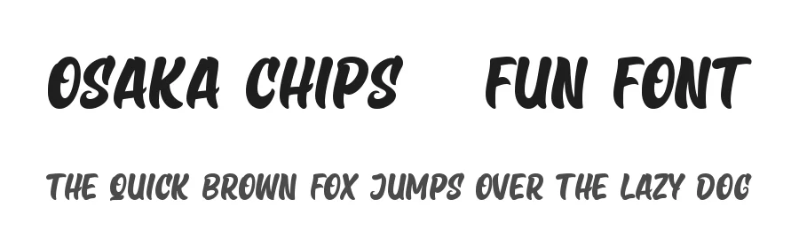Osaka Chips – Fun Font by ErgibiStudio — Script Handwritten Font